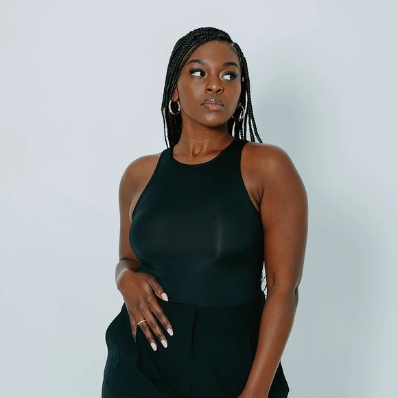 🖤 (NWOT) Klassy Network • Lux High Neck Bramisuit in Black - Picture 10 of 11